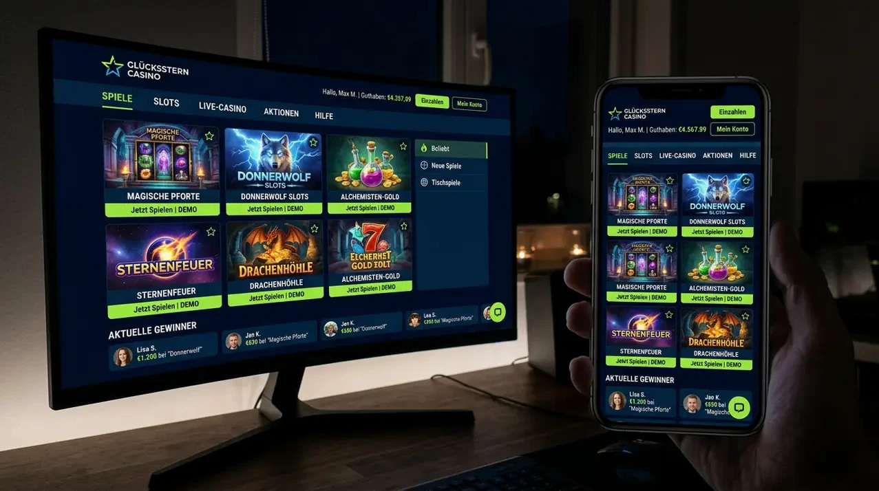 Mobiles Spielerlebnis auf allen Geräten · Ivybet